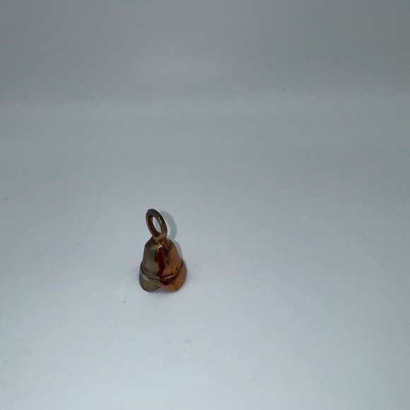 Small Metal Bell Charm Pendant with Loop for Jewelry Making Crafts - Picture 3 of 5